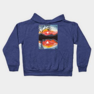 Mountain Sunset Kids Hoodie